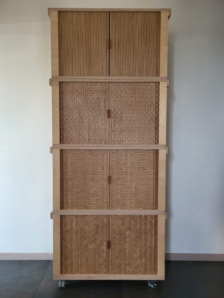 Kast met roldeur, stapelbaar